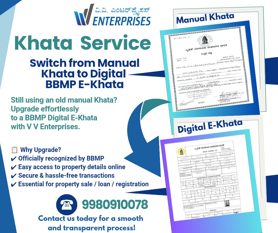 Convert Your Manual Khata to BBMP Digital E-Khata Easily