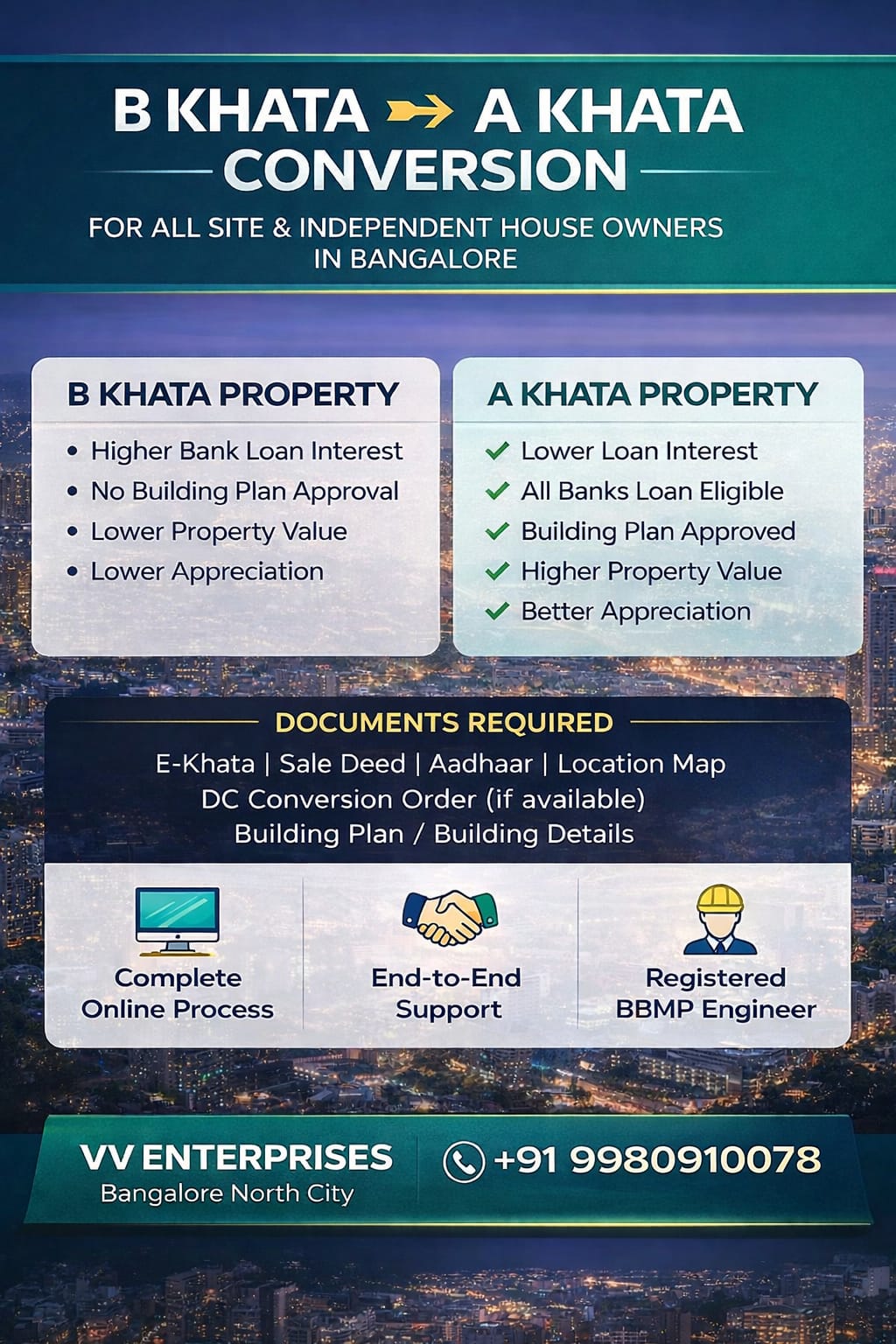 B Khata to A Khata Conversion in GBA Bengaluru – Complete Guide